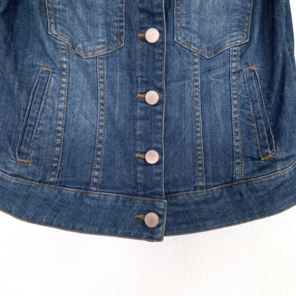 Romeo & Juliet Couture Embellished Denim Vest - Picture 5 of 8